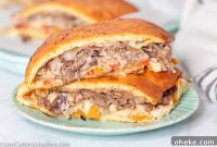 Keto Philly Cheesesteak Pizza Pockets Recipe