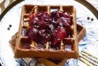 Gluten-Free Chocolate Cherry Waffles — Paleo Recipe