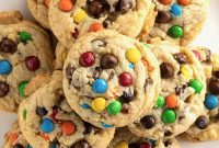 M&M Chocolate Chip Pudding Cookies Recipe — Chewy, Colorful Treats
