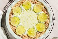 Tequila Lime Key Lime Pie Recipe with a Boozy Graham Cracker Crust