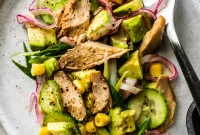 Citrus Avocado Mackerel Salad with Herb Vinaigrette