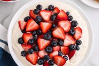Red, White and Blue Cheesecake Dip Recipe