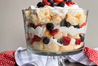 Summer Triple Berry Trifle Recipe — Light Layered Dessert