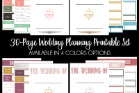 30-Page Wedding Planning Printable Kit for Organized Couples