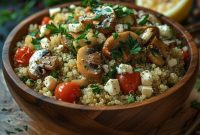 Savory Mushroom and Quinoa Salad with Lemon-Herb Dressing