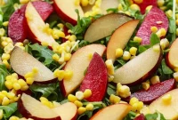 Summer Peach and Plum Salad with Honey-Lime Dressing