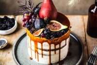 Blackberry Poppy Seed Bundt Cake with Lemon Glaze