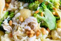 Creamy Chicken, Broccoli & Cauliflower Pasta Recipe