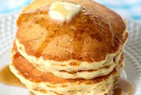 Fluffy Oatmeal Pancakes with Maple Glaze Recipe