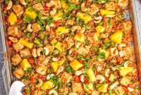 Wok-Seared Pineapple Fried Rice with Shrimp and Cashews