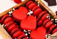 Heart-Shaped Chocolate Raspberry Macarons Recipe