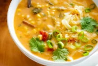 Southwestern Corn Chowder Recipe with Smoky Chipotle and Bacon