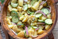 Dill Pickle Potato Salad Recipe with Tangy Dill Dressing