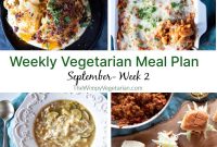 September Week 2 Vegetarian Meal Plan: Fresh Recipes & Grocery List