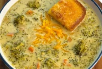 Slow Cooker Broccoli Cheddar Soup (Crockpot Recipe)