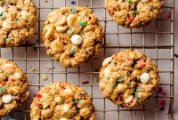 Funfetti White Chocolate Oatmeal Cookies Recipe