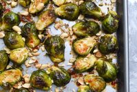 Sweet Chili Garlic Roasted Brussels Sprouts Recipe