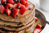 Strawberry Chocolate Chip Buckwheat Pancakes Recipe