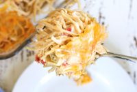 Southern Chicken Spaghetti with RoTel: Cheesy Tex-Mex Casserole