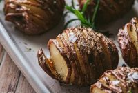 Crispy Hasselback Red Potatoes with Chive Butter Recipe