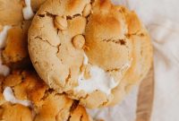 Peanut Butter Cookies with Fluffy Marshmallow Swirls