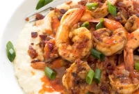 Creamy Shrimp and Grits Recipe with Garlic Butter Sauce