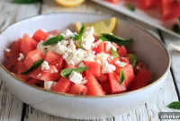 Refreshing Watermelon and Feta Salad with Mint and Balsamic