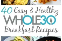 40 Whole30 Breakfast Recipes: Paleo, Gluten-Free & Dairy-Free