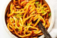Spicy Gochujang Korean Noodles Recipe