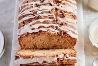 Spiced Apple Fritter Loaf: Cinnamon Apple Bread Recipe