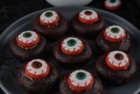 Mini Eyeball Donuts for Halloween Party Treats