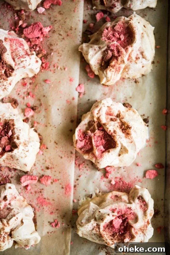 Strawberry Meringue Cookies Recipe — Light, Crispy & Fruity 7 strawberry-meringue-cookies-fed-and-fit-2