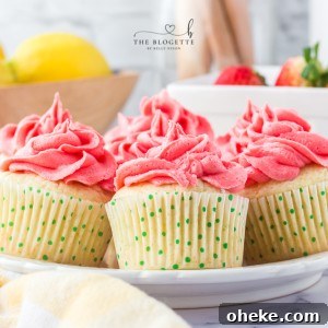 Strawberry Lemon Cupcake Recipe with Zesty Cream Cheese Frosting 13 Strawberry Lemon Cupcakes Recipe