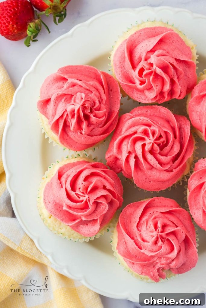 Strawberry Lemon Cupcake Recipe with Zesty Cream Cheese Frosting 9 Strawberry Jello Frosting