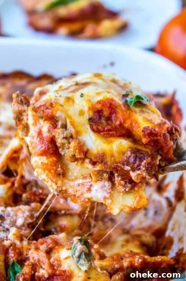 Easy Ravioli Lasagna from The Food Charlatan
