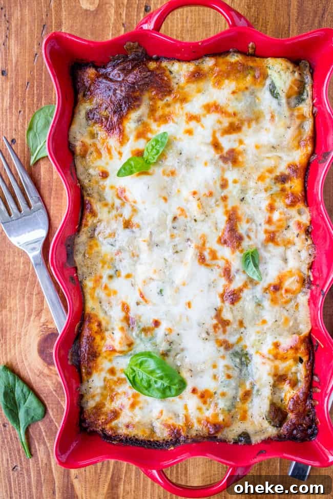 White Lasagna with Chicken and Pesto from The Food Charlatan