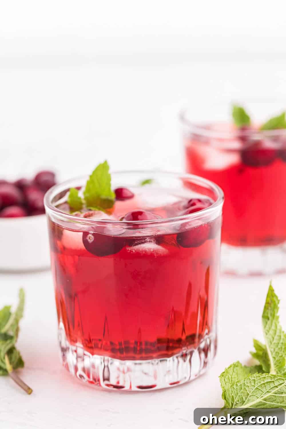 A glass of a recipe.