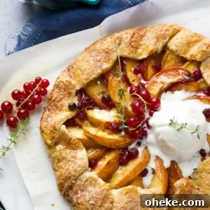 peach galette