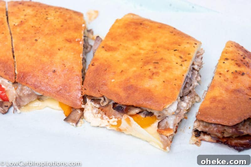 Keto Philly Cheesesteak Pizza Pockets Recipe 19 Keto Cheese Steak Pizza Pocket Recipe