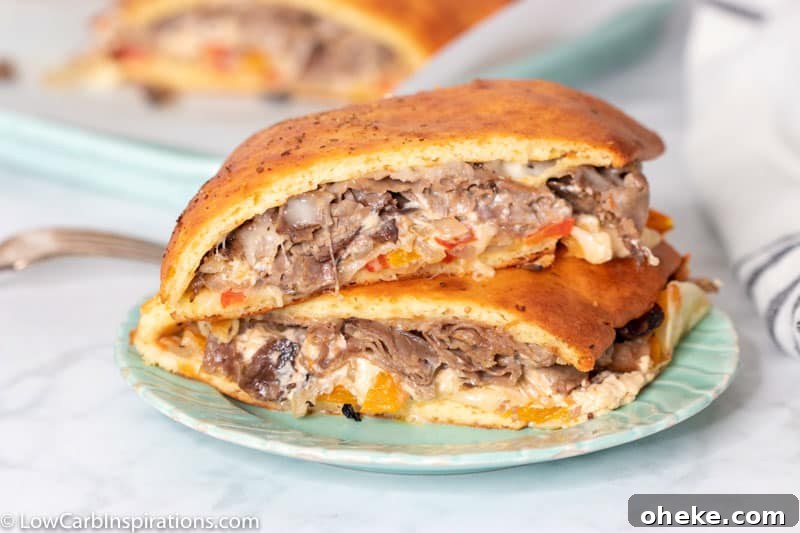 Keto Philly Cheesesteak Pizza Pockets Recipe 24 Keto Cheese Steak Pizza Pocket Recipe