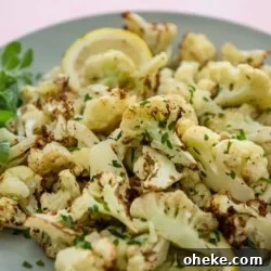 Healthy Air Fryer Cauliflower Recipe with Garlic | EatBetterRecipes.com