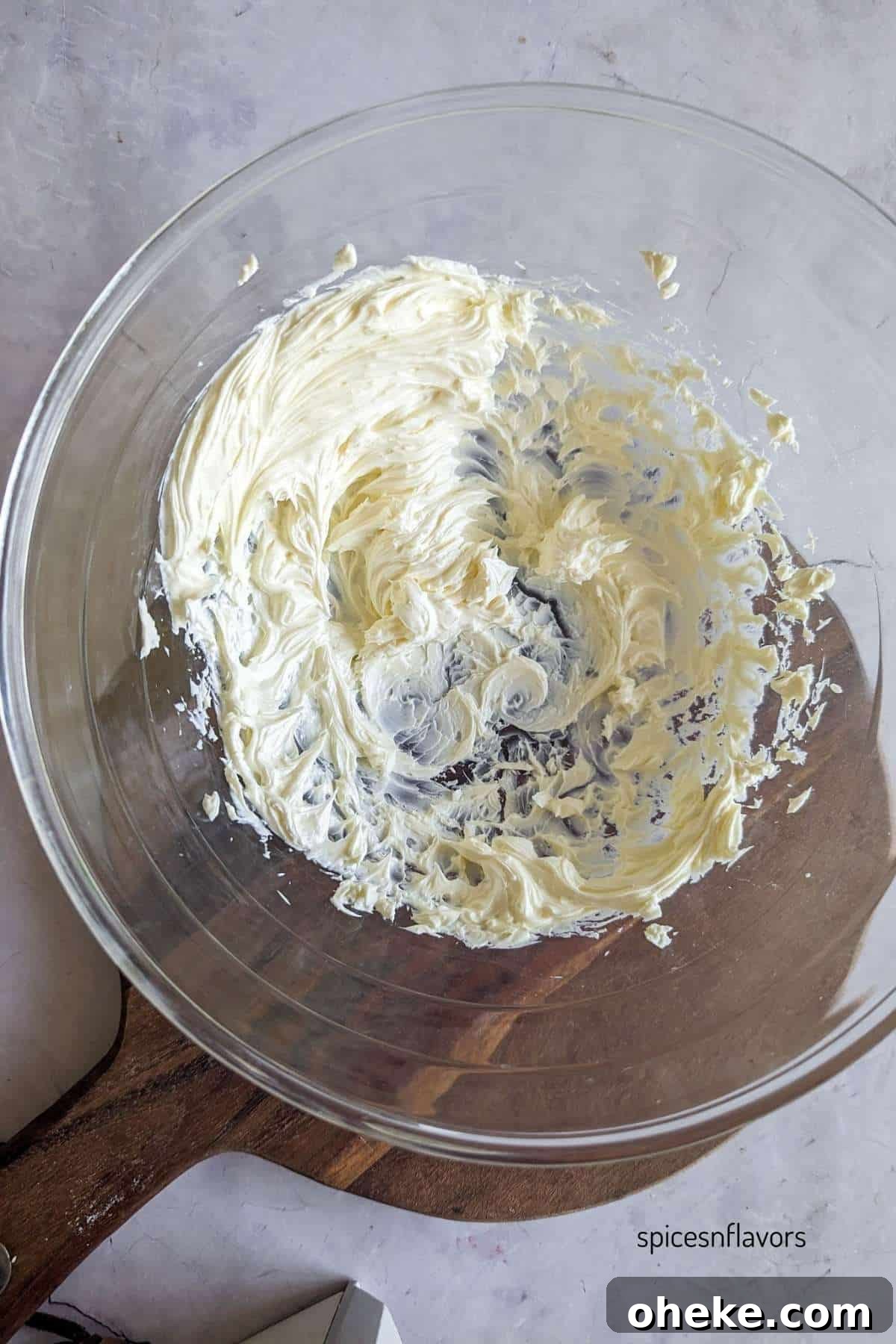 Fresh Strawberry Glaze for Cakes — Quick Homemade Icing 4 Beat cream cheese until creamy