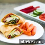 Turkey Hummus Wraps