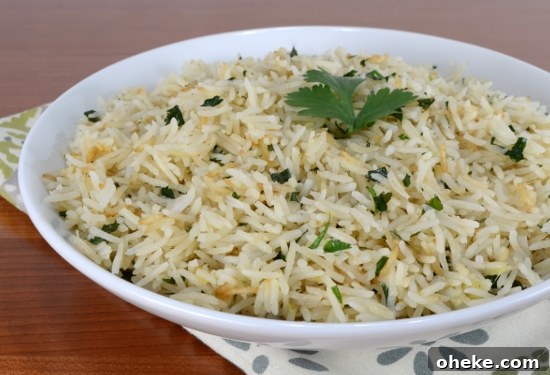 Garlic-Ginger Rice with Cilantro