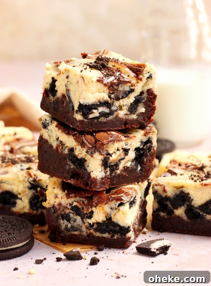 oreo cheesecake brownies