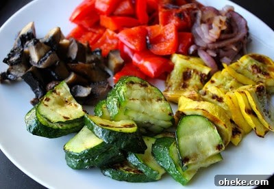 Grilled Veggie Quesadillas with Goat Cheese and Basil Pesto 8 Chopped-grilled-vegetables