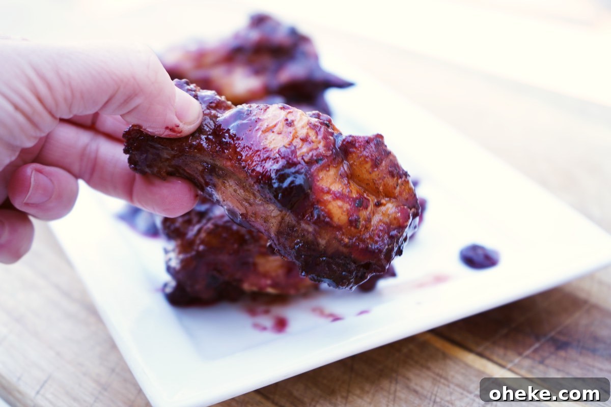 Tangy Blueberry BBQ Sauce Recipe for Grilling & Glazing 8 Blueberry BBQ Sauce final jar