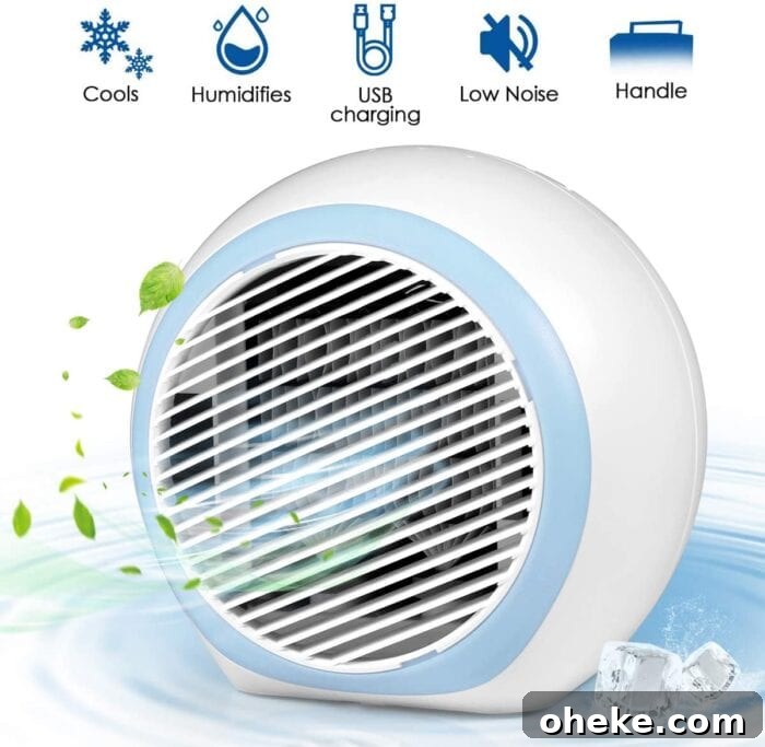 This $48 Personal Air Conditioner Cools Far Better Than a Fan 7 Yasuoo LED lighting