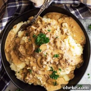 Creamy Ground Beef Stroganoff Recipe for Weeknight Dinners 6 This Ground Beef Stroganoff can be on your table in 30 minutes making it a wonderful weeknight meal! Plus, it's completely homemade no condensed soup! #groundbeef #stroganoff