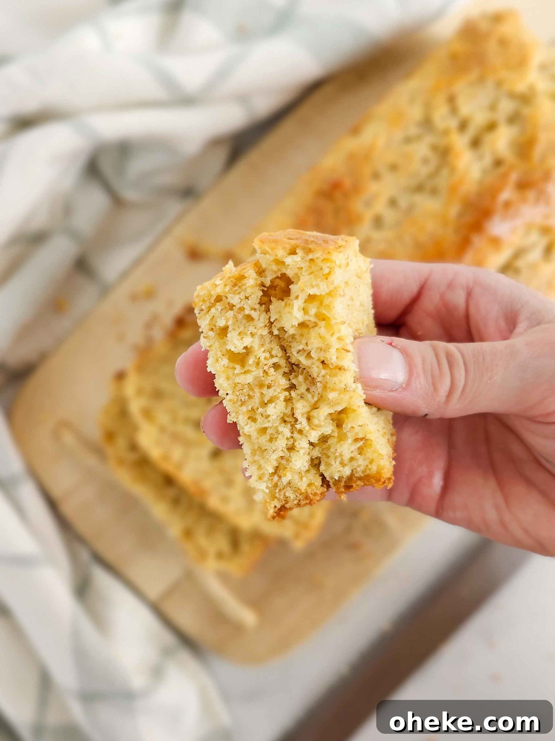 Gluten-Free Irish Brown Bread (No Yeast) — Simple Homemade Recipe 4 a close-up of the bread shows it is soft and holds together well.